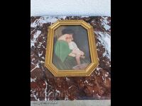 Репродукция в красива дървена рамка със стъкло!!!