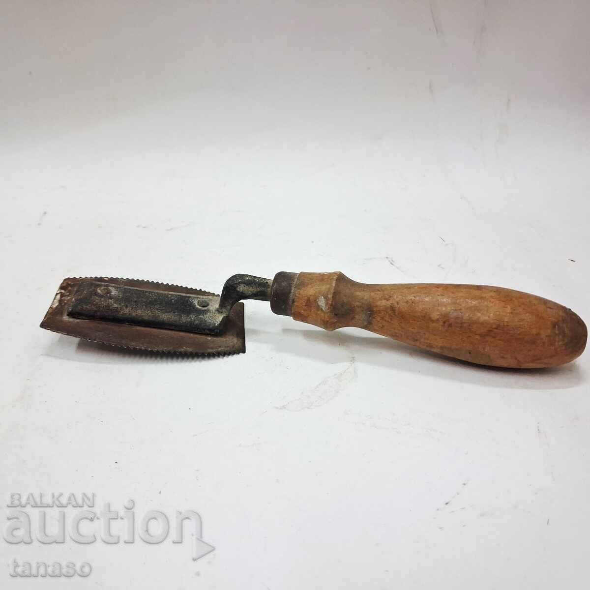 Ferăstrău vechi cu două tăișuri pentru furnir - 7