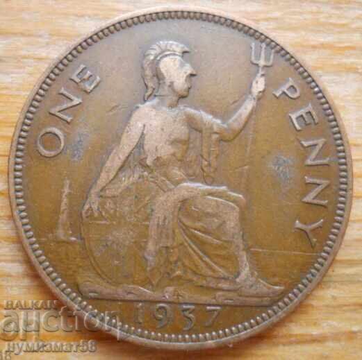 1 penny 1937 - Great Britain (King George VI)