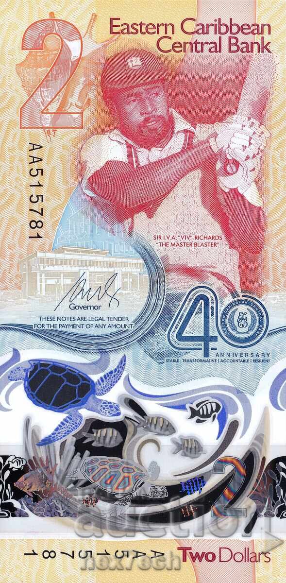 ❤️ ⭐ Caraibe de Est 2023 2 USD Polymer UNC nou ⭐ ❤️ cu preț € 4.09 | 8.00 BGN ❤️ ⭐ Caraibe de Est 2023 2 USD Polymer UNC nou ⭐ ❤️ cu preț € 4.09 | 8.00 BGN