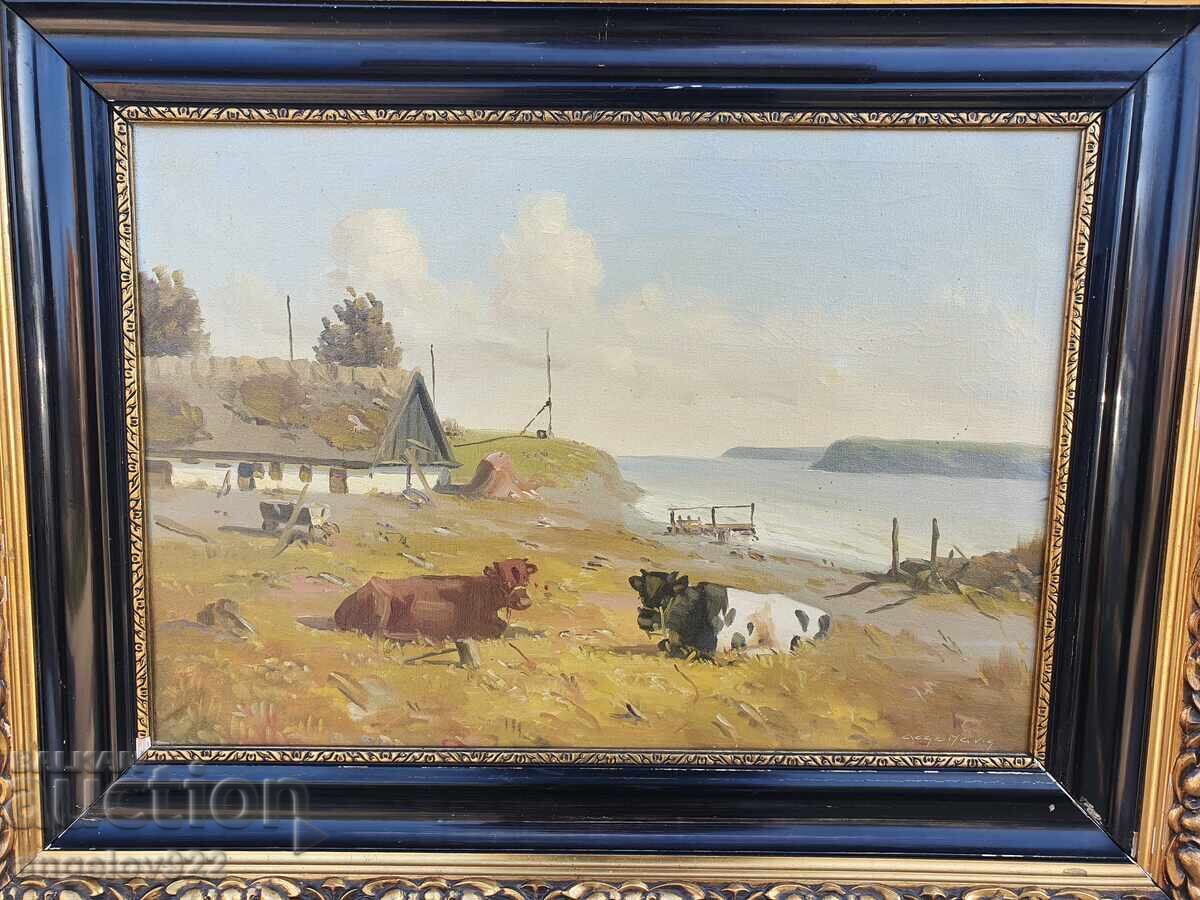 Παράδοση Ελαιογραφία παλαιού συγγραφέα σε καμβά!!! Παράδοση Ελαιογραφία παλαιού συγγραφέα σε καμβά!!!