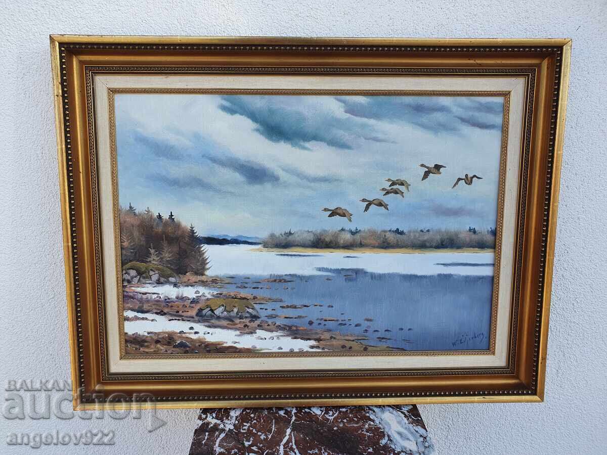 Pictura in ulei originala pe panza!!!