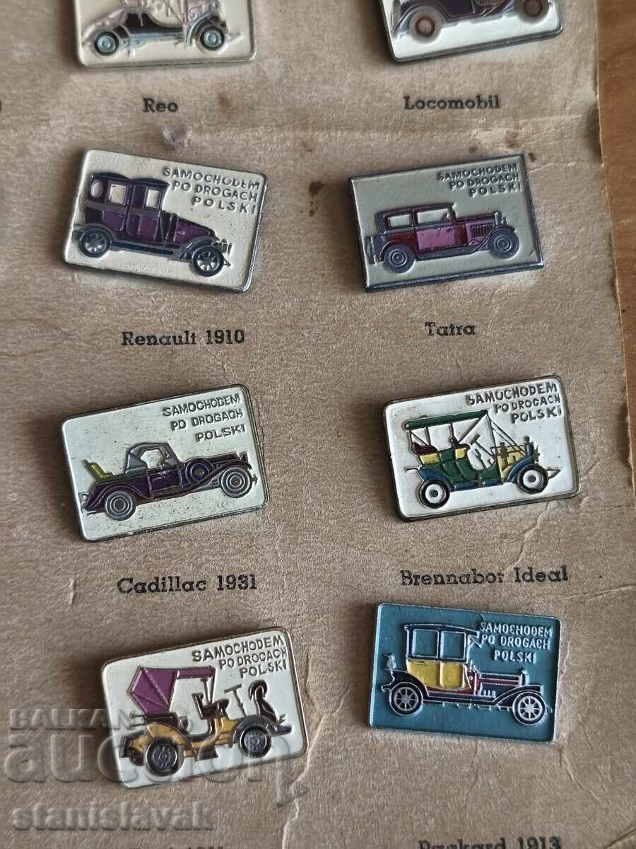 Συλλογή εμβλημάτων ρετρό αυτοκινήτων από το 1976 - 6