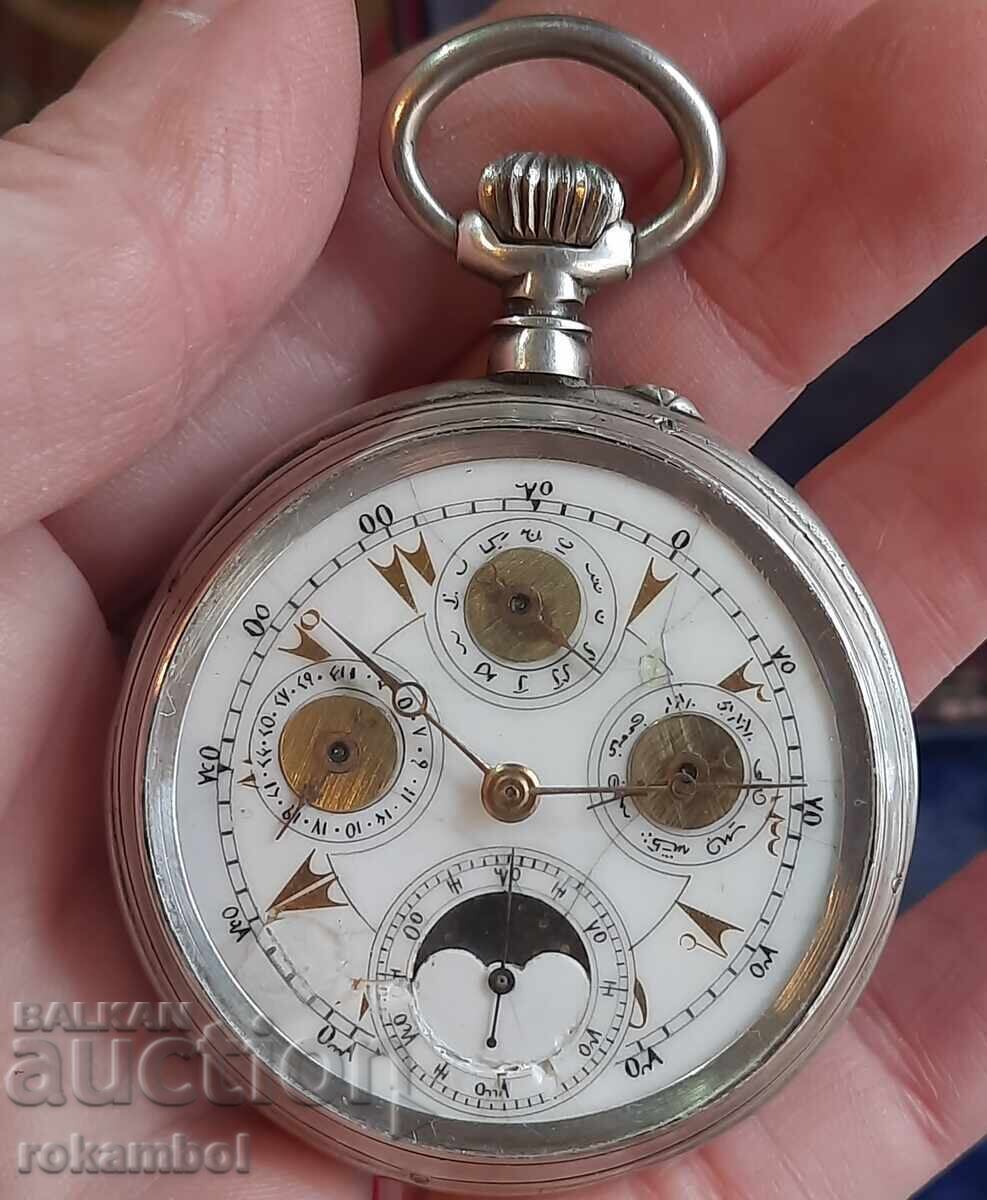 Δημοπρασία Παλαιό ασημένιο ελβετικό ρολόι Tavannes
