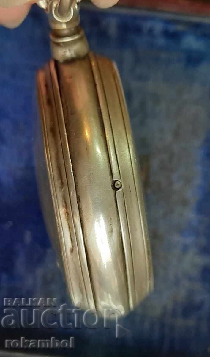 Παλαιό ασημένιο ελβετικό ρολόι Tavannes - 7 Παλαιό ασημένιο ελβετικό ρολόι Tavannes - 7