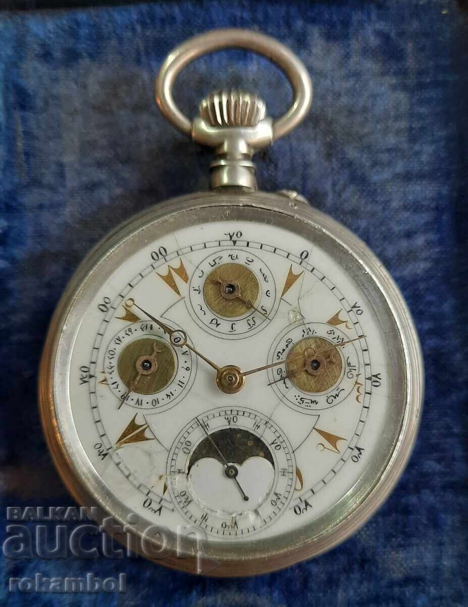 Παλαιό ασημένιο ελβετικό ρολόι Tavannes Παλαιό ασημένιο ελβετικό ρολόι Tavannes