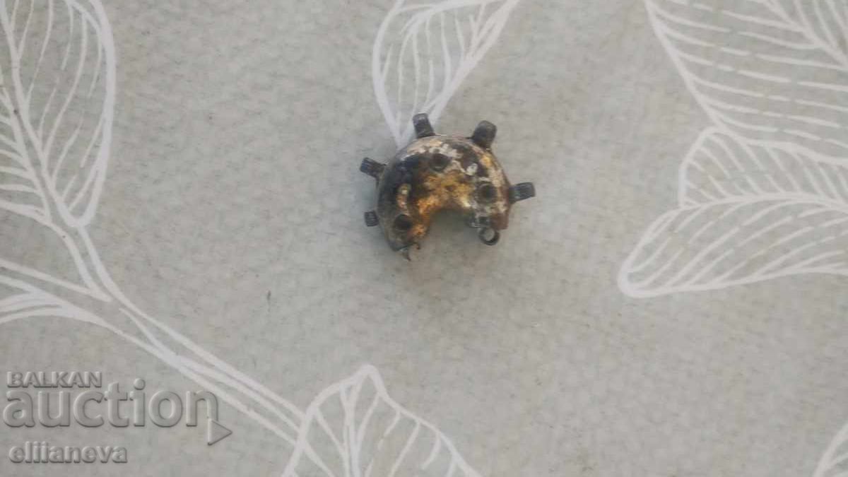 Old silver pendant, earring Old silver pendant, earring