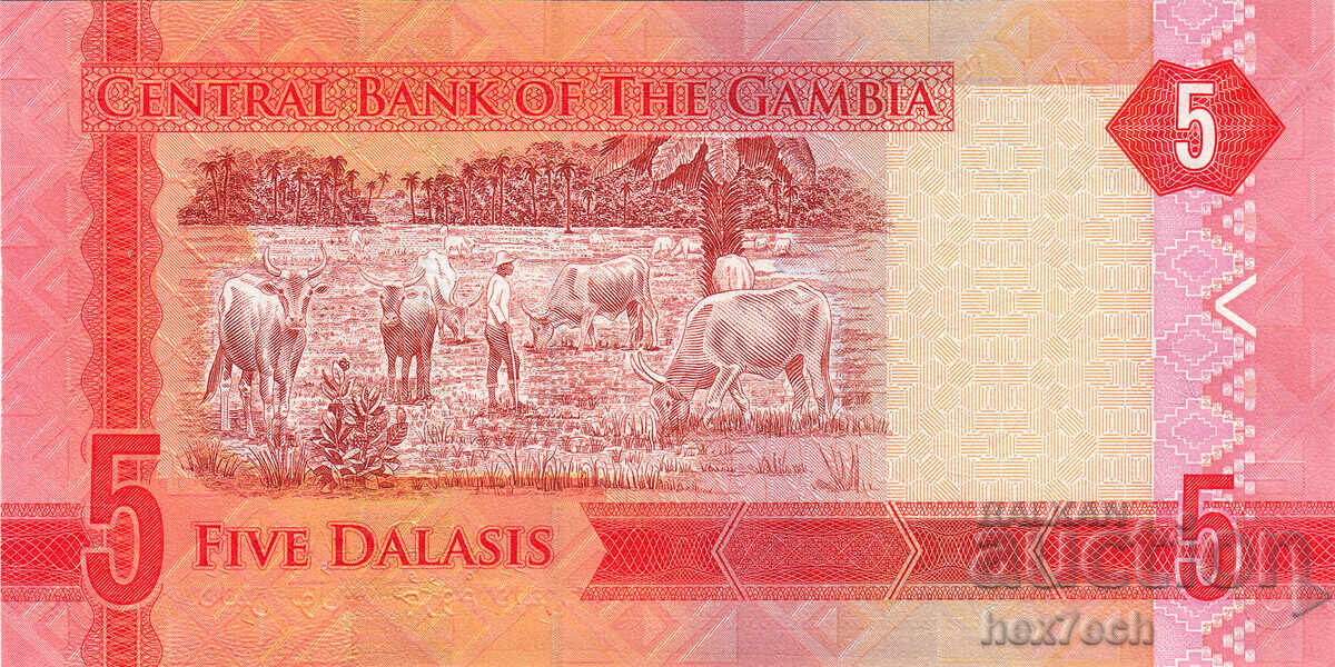 Δημοπρασία ❤️ ⭐ Γκάμπια 2015 5 Ντάλας UNC νέο ⭐ ❤️