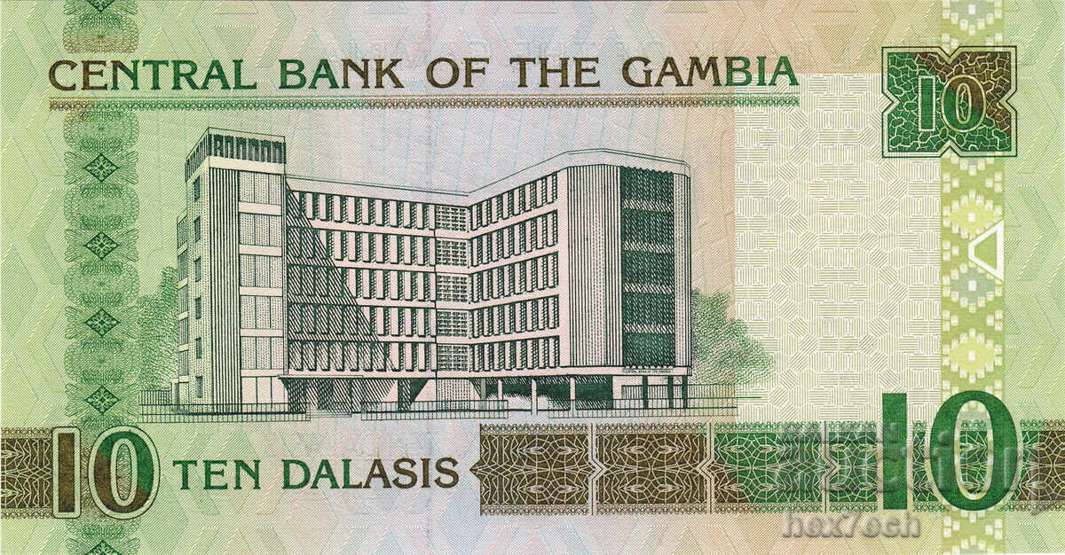 Аукцион ❤️ ⭐ Гамбия 2006-2013 10 даласи UNC нова ⭐ ❤️