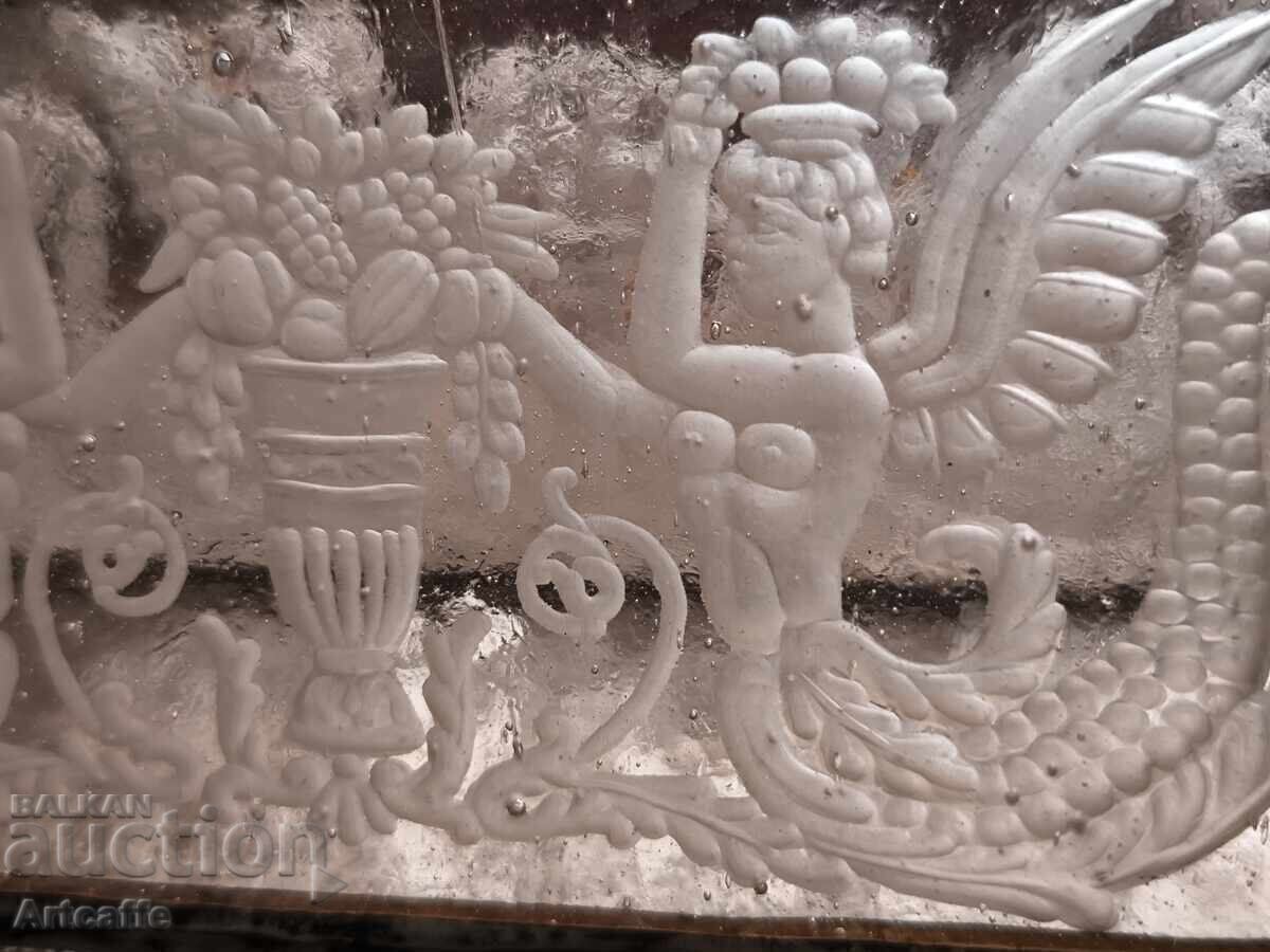 Delivery of Antique Art Glass Box, Art Nouveau