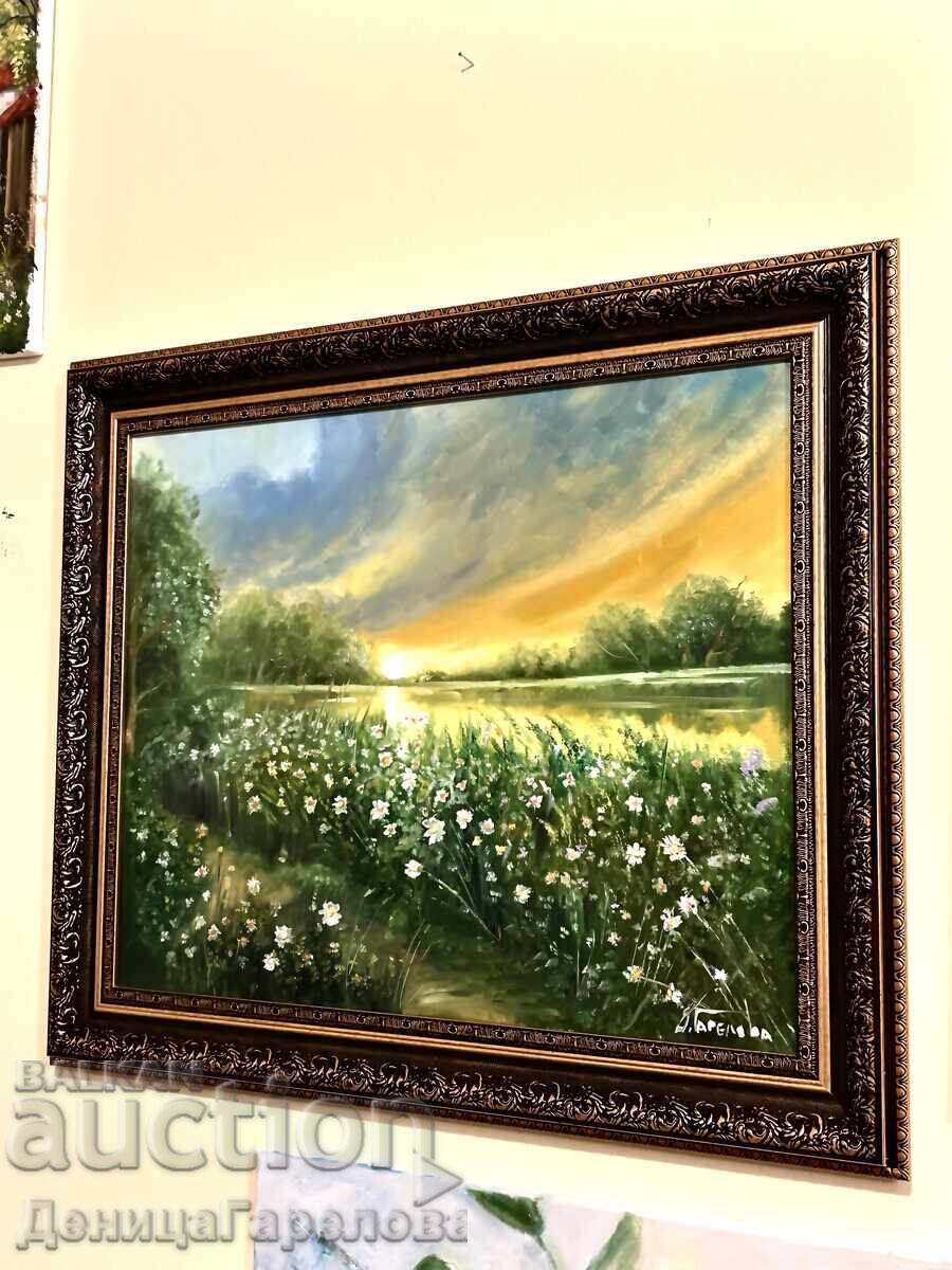 Деница Гарелова картина “Край реката”-60/50 с цена € 112.48 | 219.99 лв.