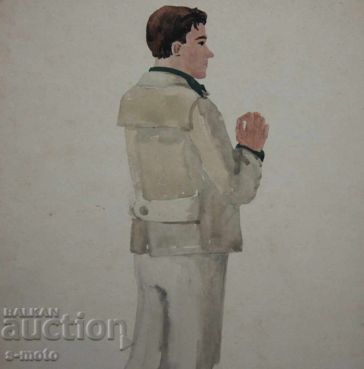 Jose Sancha (1908 - 1994) pictură acuarelă 1956 cu preț € 204.52 | 400.01 BGN