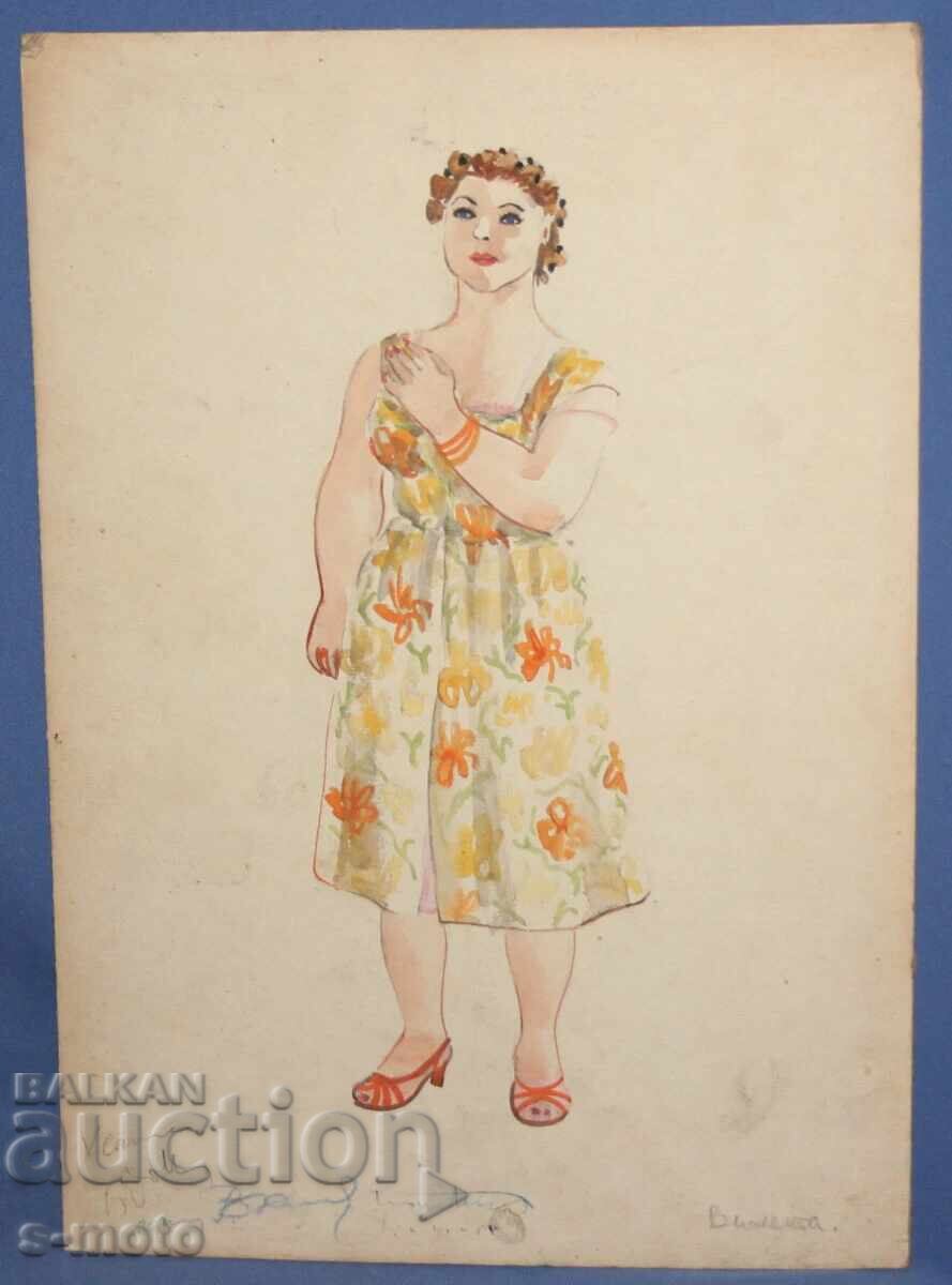 Licitație Jose Sancha (1908 - 1994) pictură acuarelă 1956