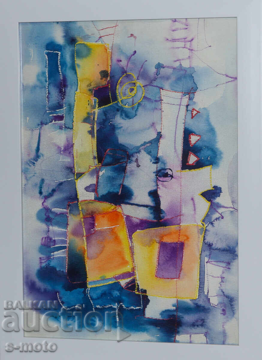 Vladimir Zapryanov, watercolor painting, abstract still life with price € 357.90 | 699.99 BGN