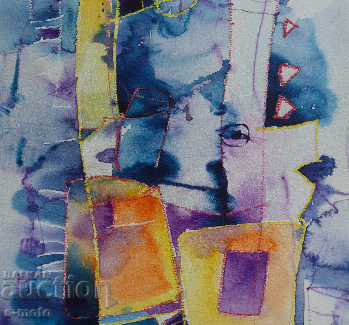 Vladimir Zapryanov, watercolor painting, abstract still life - 5