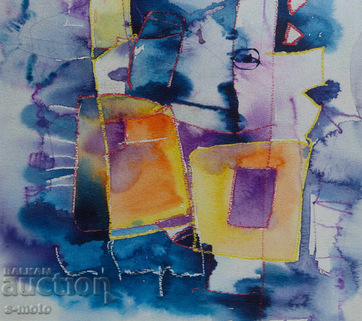 Vladimir Zapryanov, watercolor painting, abstract still life - 6