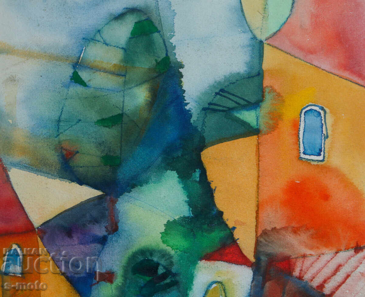 Delivery of Vladimir Zapryanov, watercolor painting, abstract still life