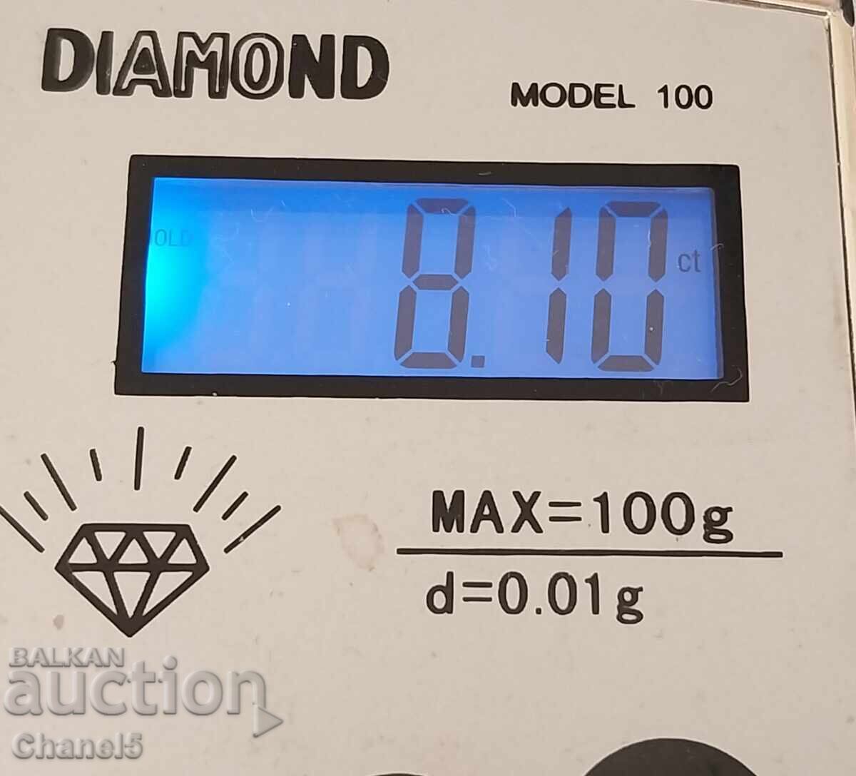 ΦΥΣΙΚΟΣ ΑΚΑΤΕΡΓΑΣΤΟΣ ΓΑΛΑΖΙΟ-ΠΡΑΣΙΝΟΣ ΖΑΦΕΙΡΟΣ - (263) - 6