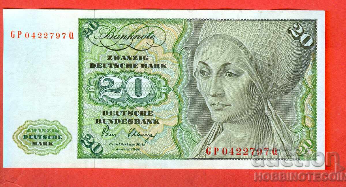 ΓΕΡΜΑΝΙΑ GERMANY 20 Μάρκα - έκδοση - issue 1980 / 1961 / 2 με τιμή € 34.99 | 68.43 BGN