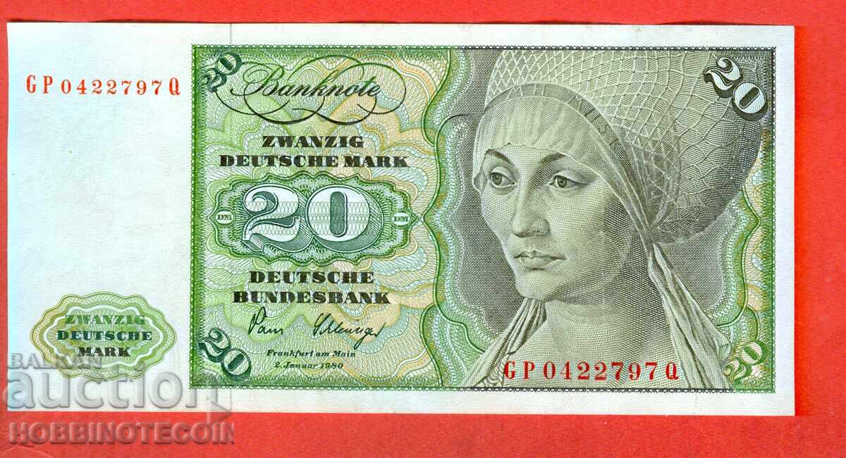 ΓΕΡΜΑΝΙΑ GERMANY 20 Μάρκα - έκδοση - issue 1980 / 1961 / 2