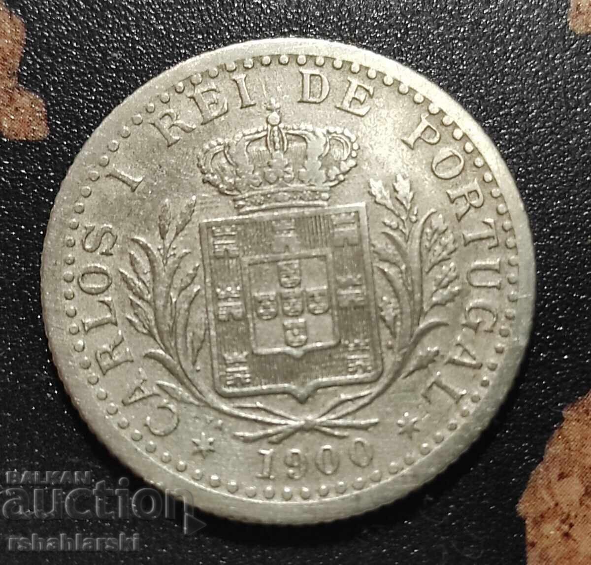 Монета Португалия 100 рейса [1900]