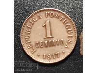 Монета Португалия 1 сентавос [1917]