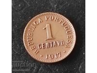 Monedă Portugalia 1 centavos [1917]