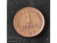 Monedă Portugalia 1 centavos [1917]
