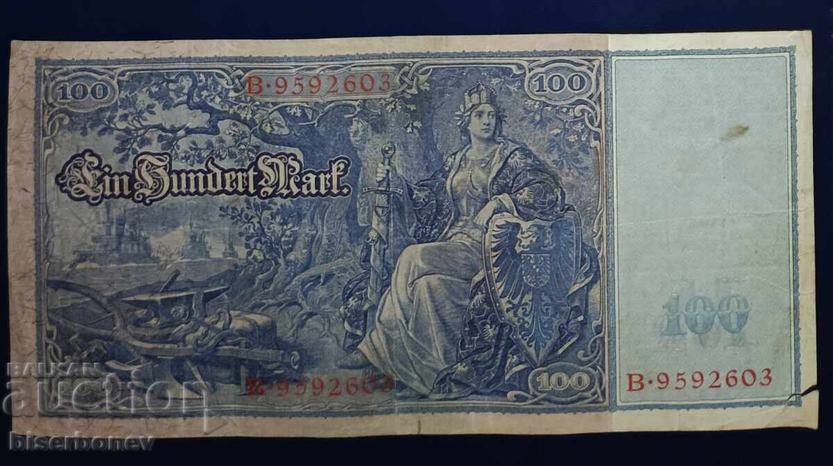 Γερμανία, Γερμανία, 100 μάρκα 1910, VF με τιμή € 4.09 | 8.00 BGN