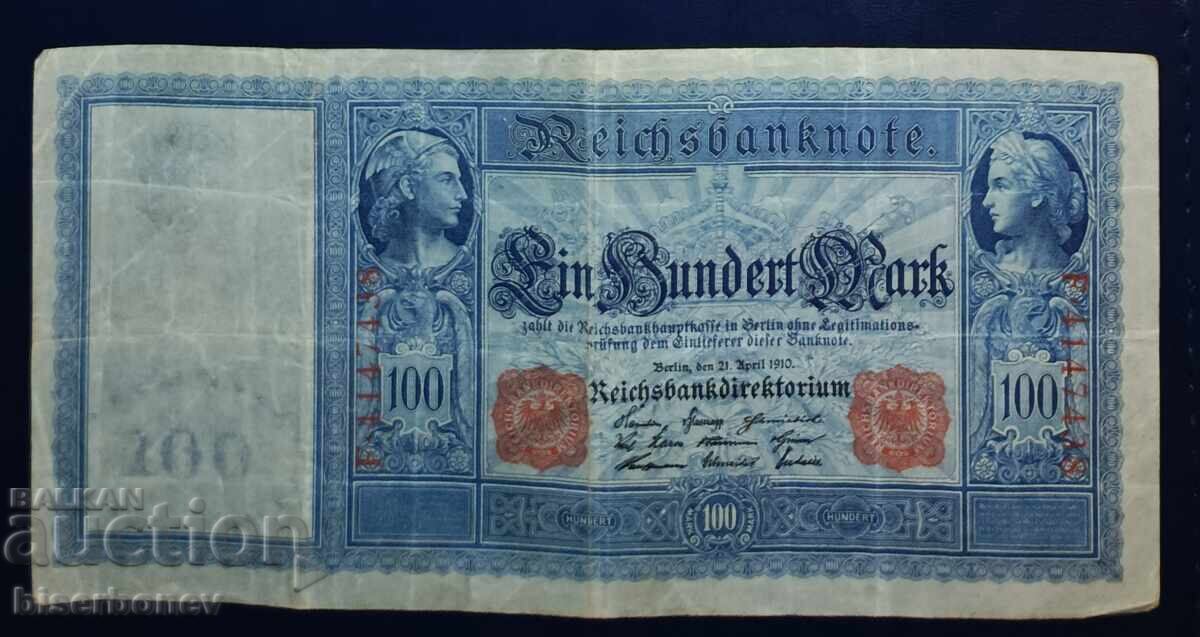 Germania, Germania, 100 mărci 1910, VF