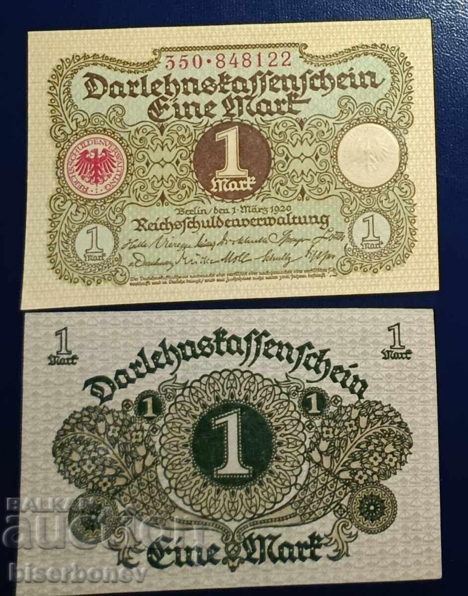 Germania, Germania, 1 marcă Germania, 1920, UNC
