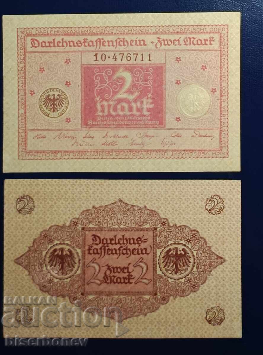 Germania, Germania, 2 mărci Germania, 1920, UNC