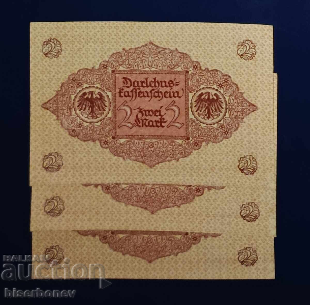 Germania, Germania, 3 x 2 mărci Germania, 1920, UNC cu preț € 6.65 | 13.01 BGN