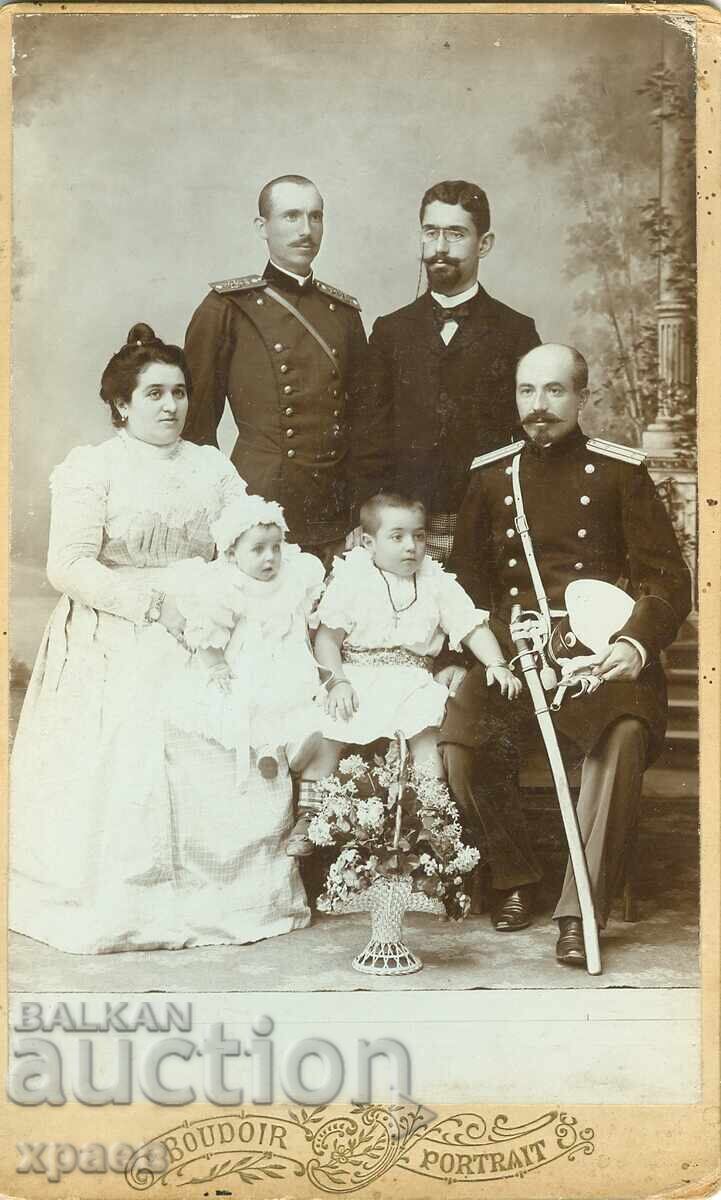 OLD PHOTO - CARDBOARD - SOTIROVI BROTHERS - LOVECH - G141