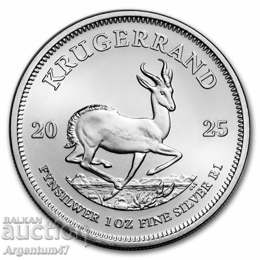 СРЕБРО 1 OZ 2025 ЮЖНА АФРИКА - КРЮГЕРРАНД