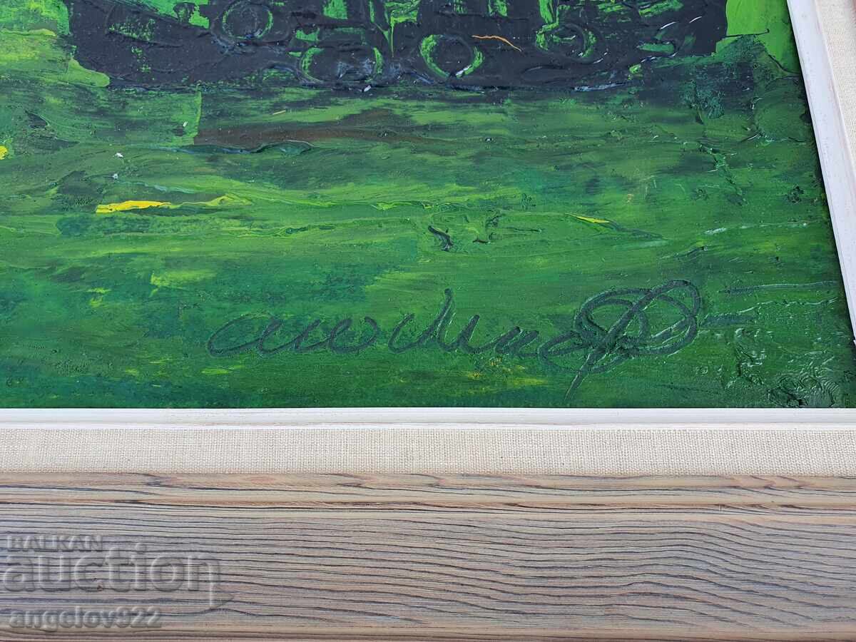 Стара Авторска картина с маслени бои върху платно!!! - 6