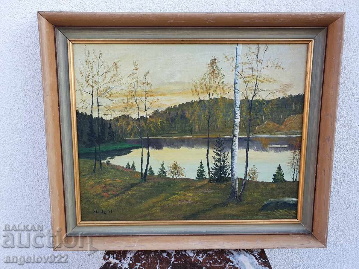 Авторска картина с маслени бои върху фазер!!! с цена € 0.01 | 0.02 лв.