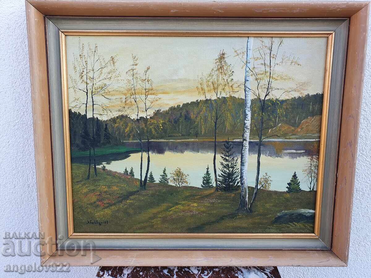 Аукцион Авторска картина с маслени бои върху фазер!!!