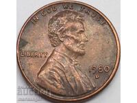 1  цент 1980 САЩ Линколн