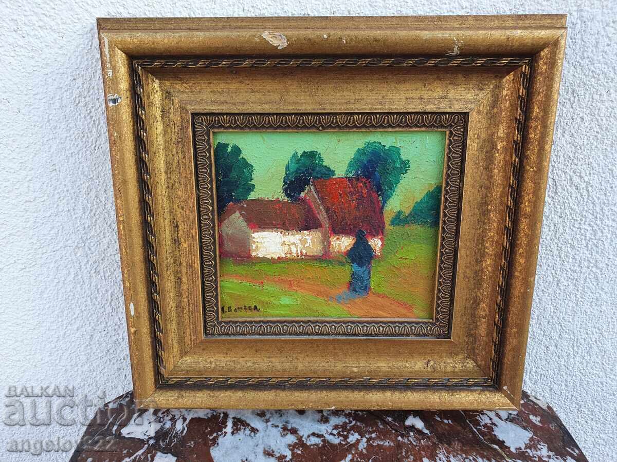 Авторска картина с маслени бои върху фазер!!! с цена € 0.01 | 0.02 лв.