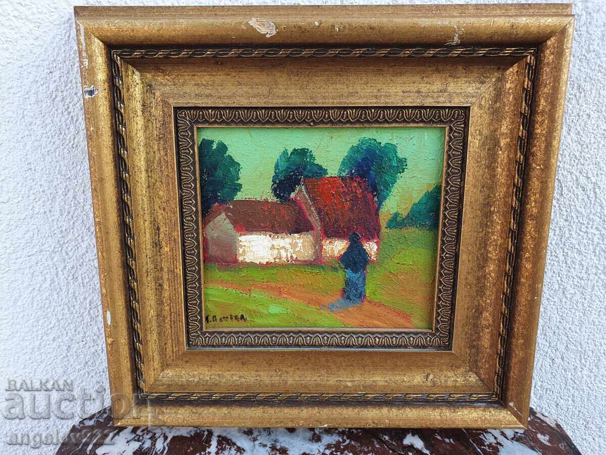 Аукцион Авторска картина с маслени бои върху фазер!!!