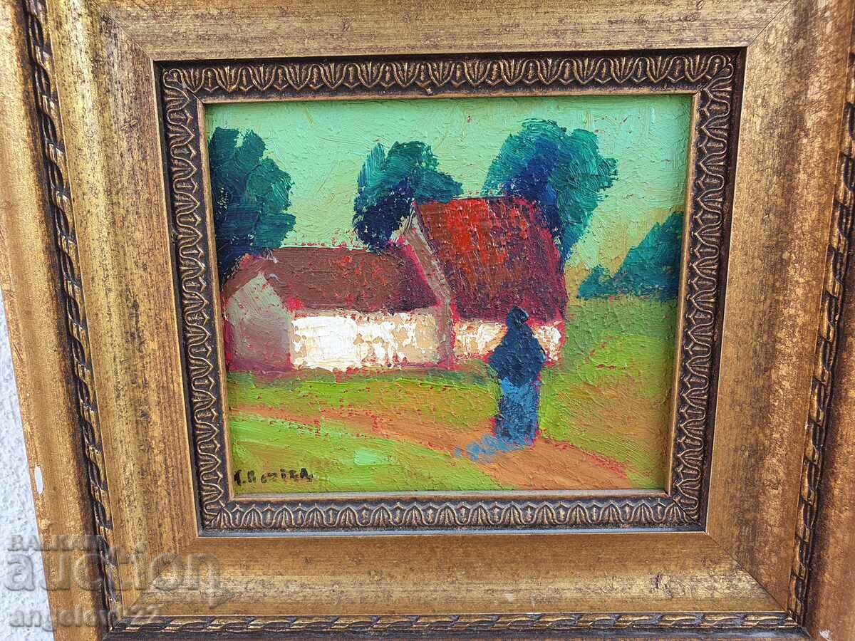 Авторска картина с маслени бои върху фазер!!! - 5