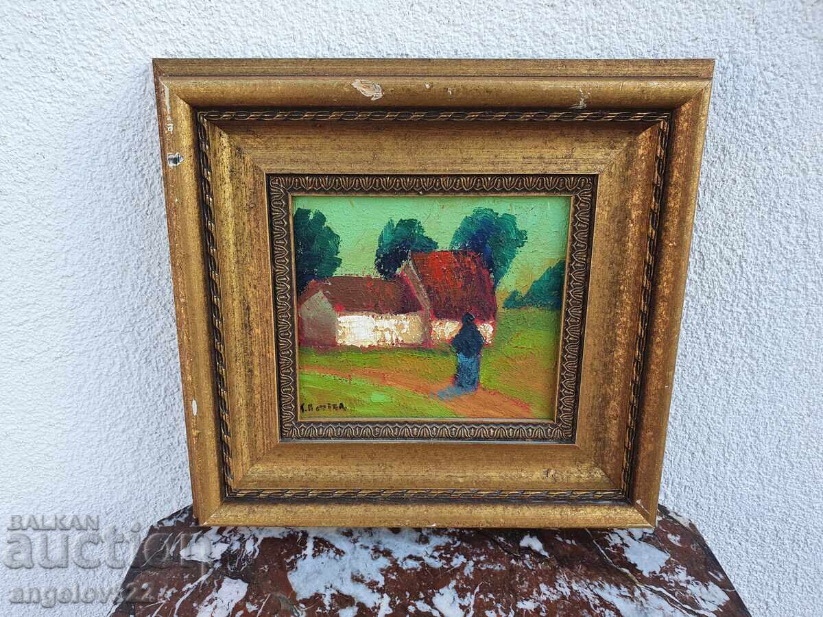 Авторска картина с маслени бои върху фазер!!!