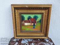 Авторска картина с маслени бои върху фазер!!!