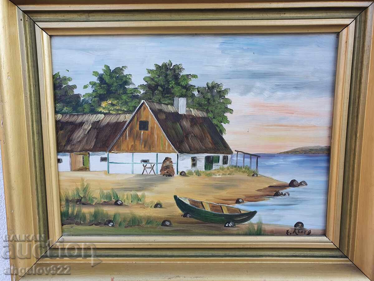 Pictura in ulei originala pe phaser!!! - 5