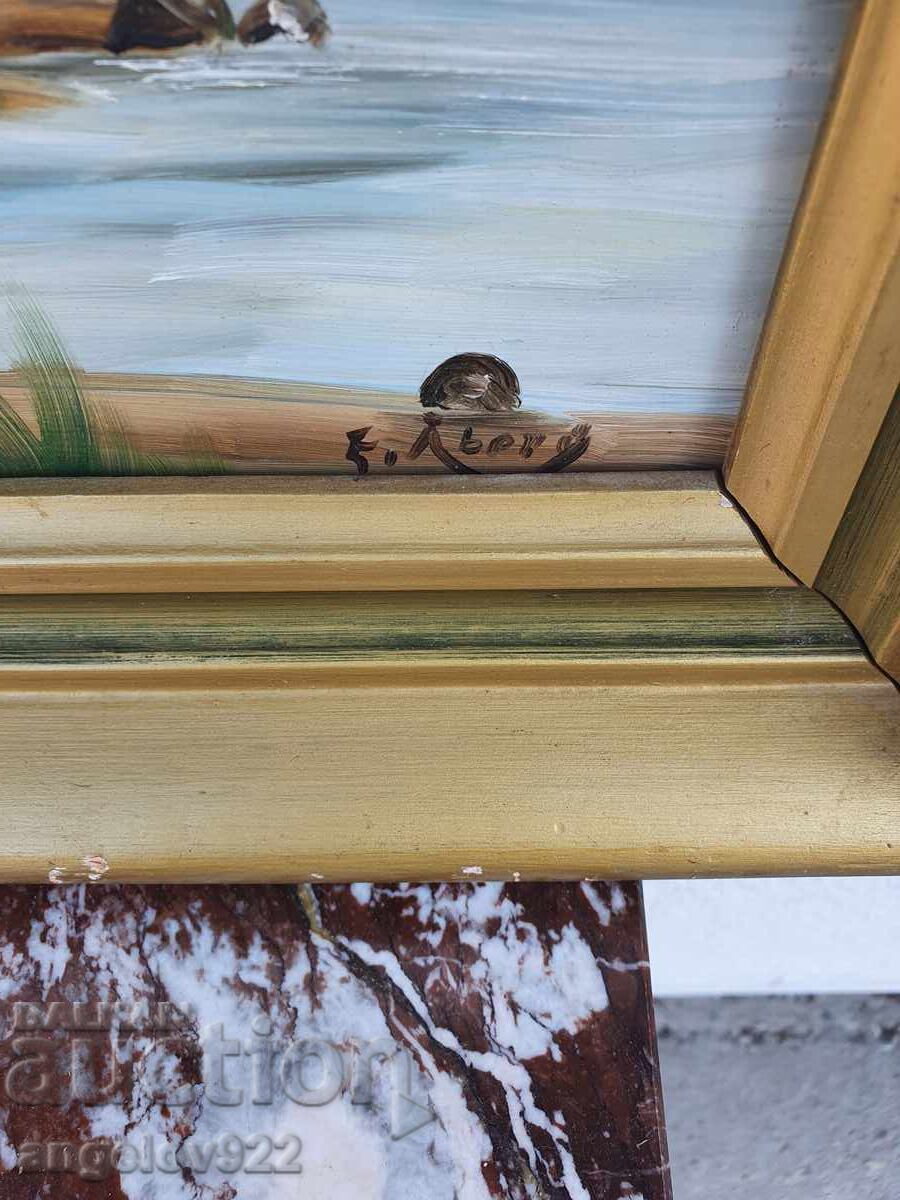 Pictura in ulei originala pe phaser!!! - 6