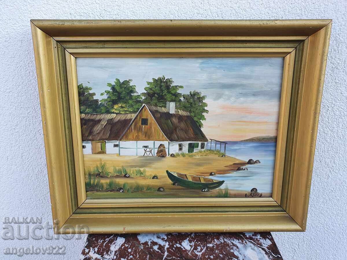 Pictura in ulei originala pe phaser!!!