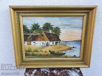 Авторска картина с маслени бои върху фазер!!!