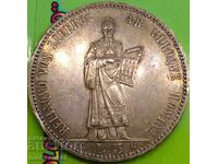 San Marino 5 Lire 1898 25,00g argint Patină aurie - rară