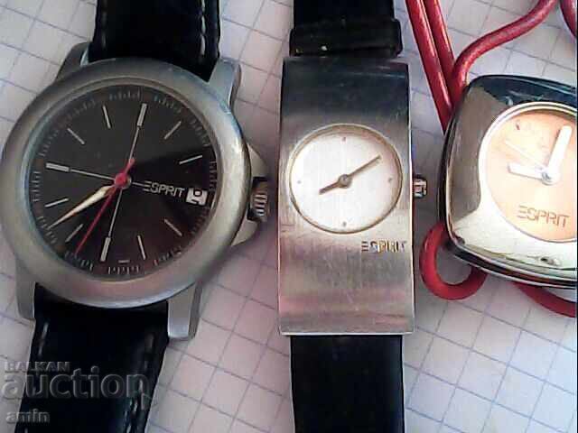 Lot of 4 Diesel and Esprit watches, all original with price € 20.45 | 40.00 BGN